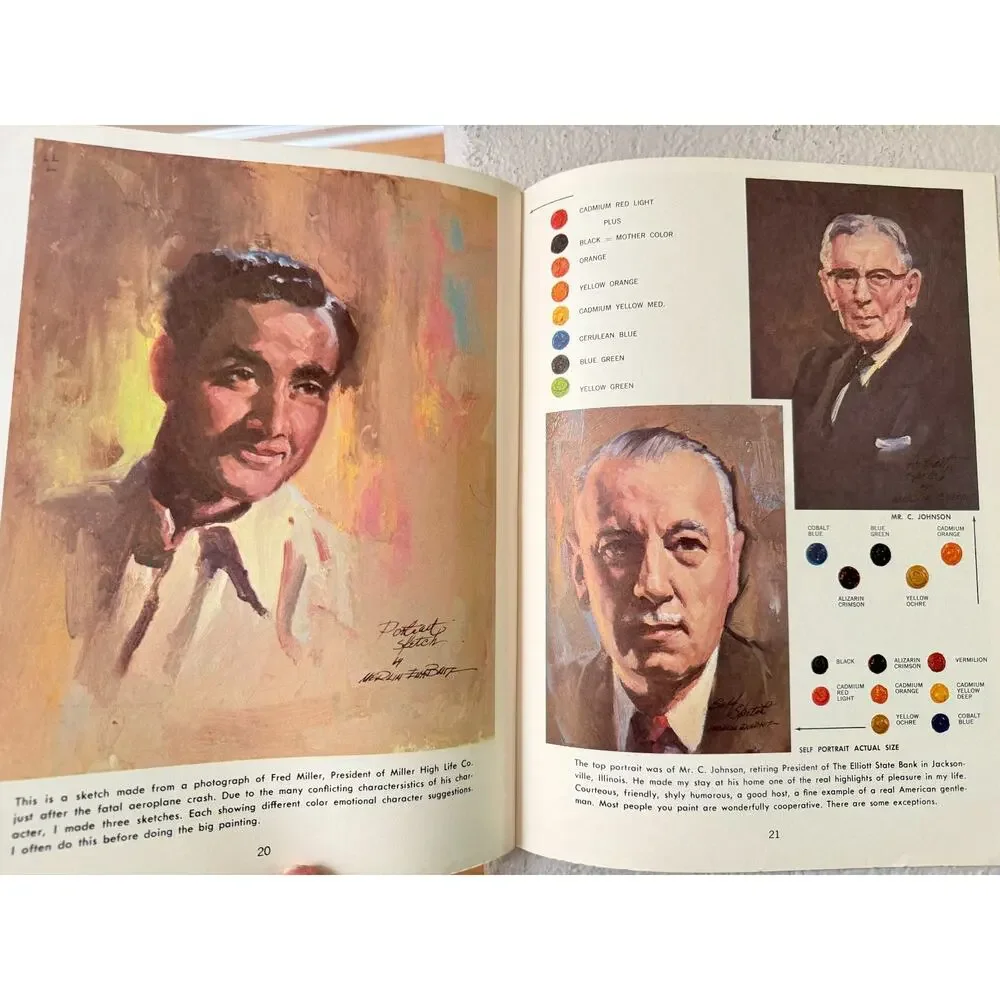 Vintage Walter Foster #65 How to Use Color in Portraits Merlin Enabnit Book